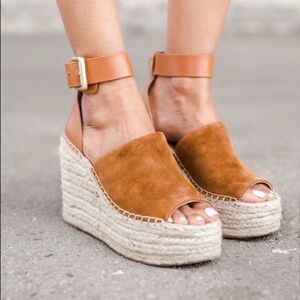 🆕 Marc Fisher Adalyn Espadrille Wedge Sandal 7